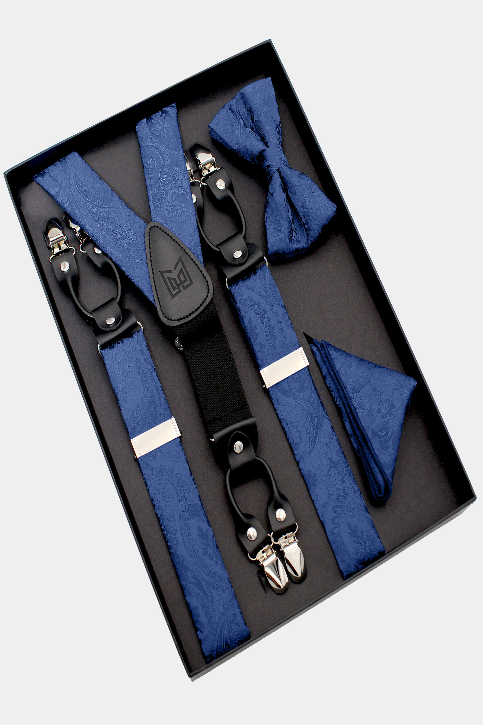 Summer navy blue groomsmen suit with suspenders and bowties  Navy blue  groomsmen, Blue groomsmen, Wedding groomsmen attire