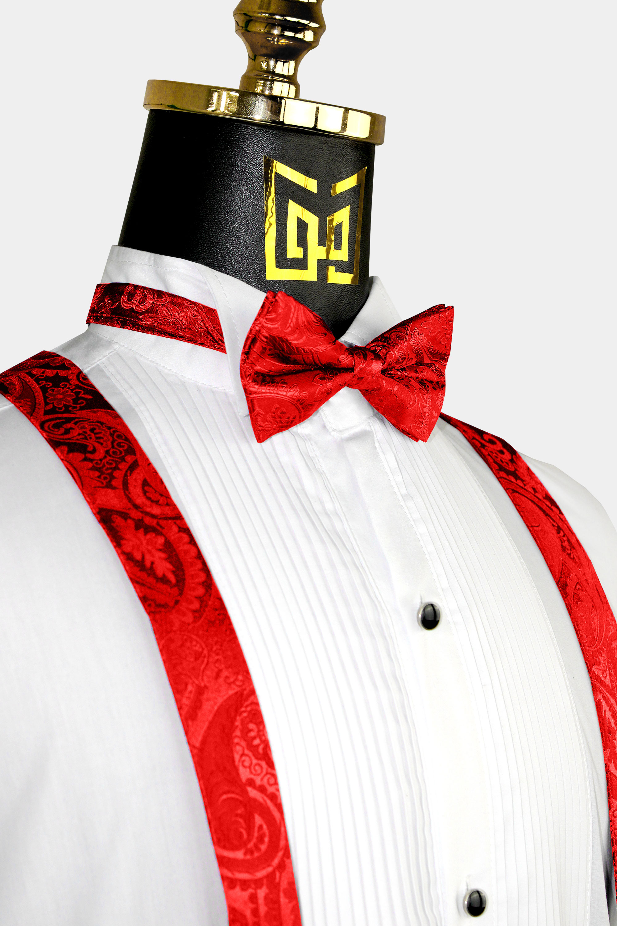 Red-Suspenders-and-Bow-Tie-Set-Wedding-Groomsmen-from-Gentlemansguru.Com
