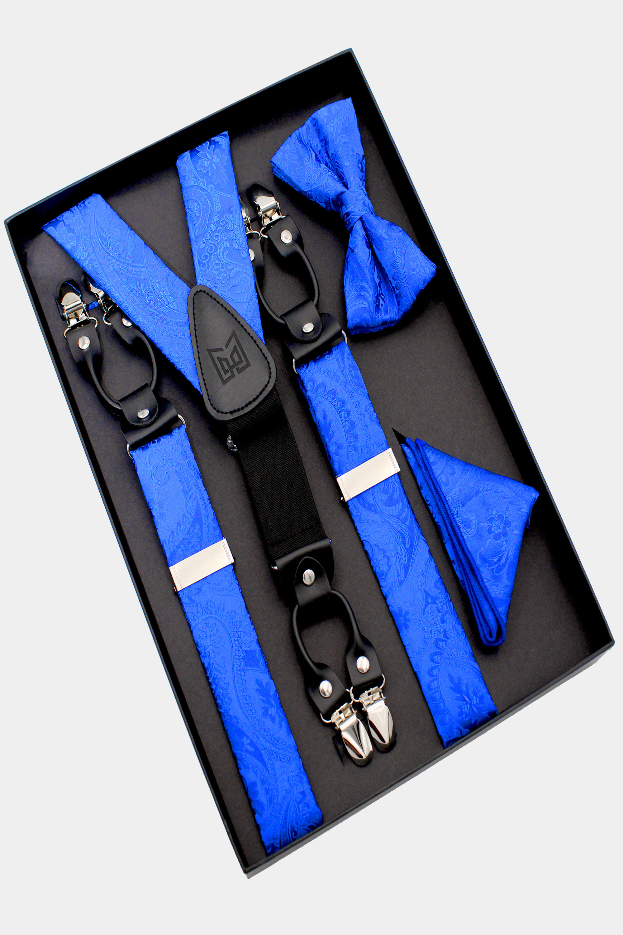 Solid Light Blue Suspenders - Art of The Gentleman
