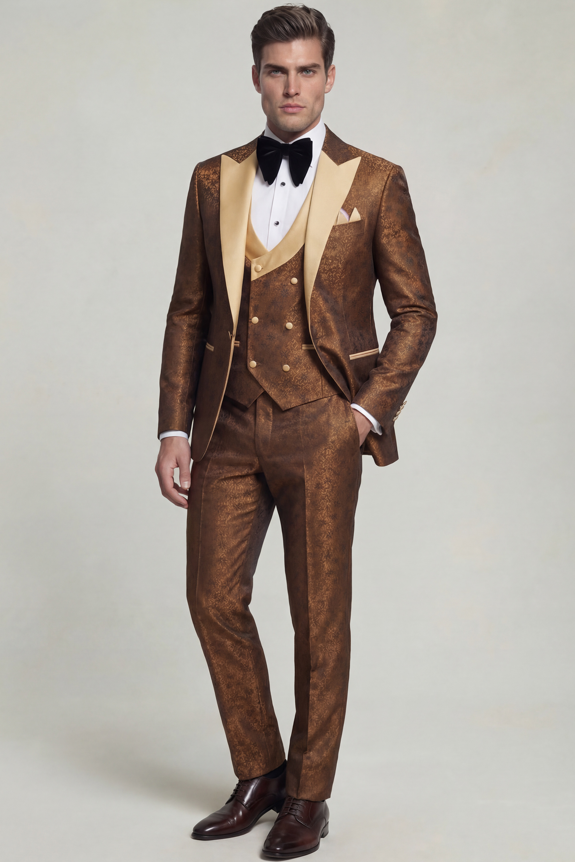 Burnt-Orange-Rustic-Groom-Wedding-Tuxed-Suit-from-Gentlemansguru.com