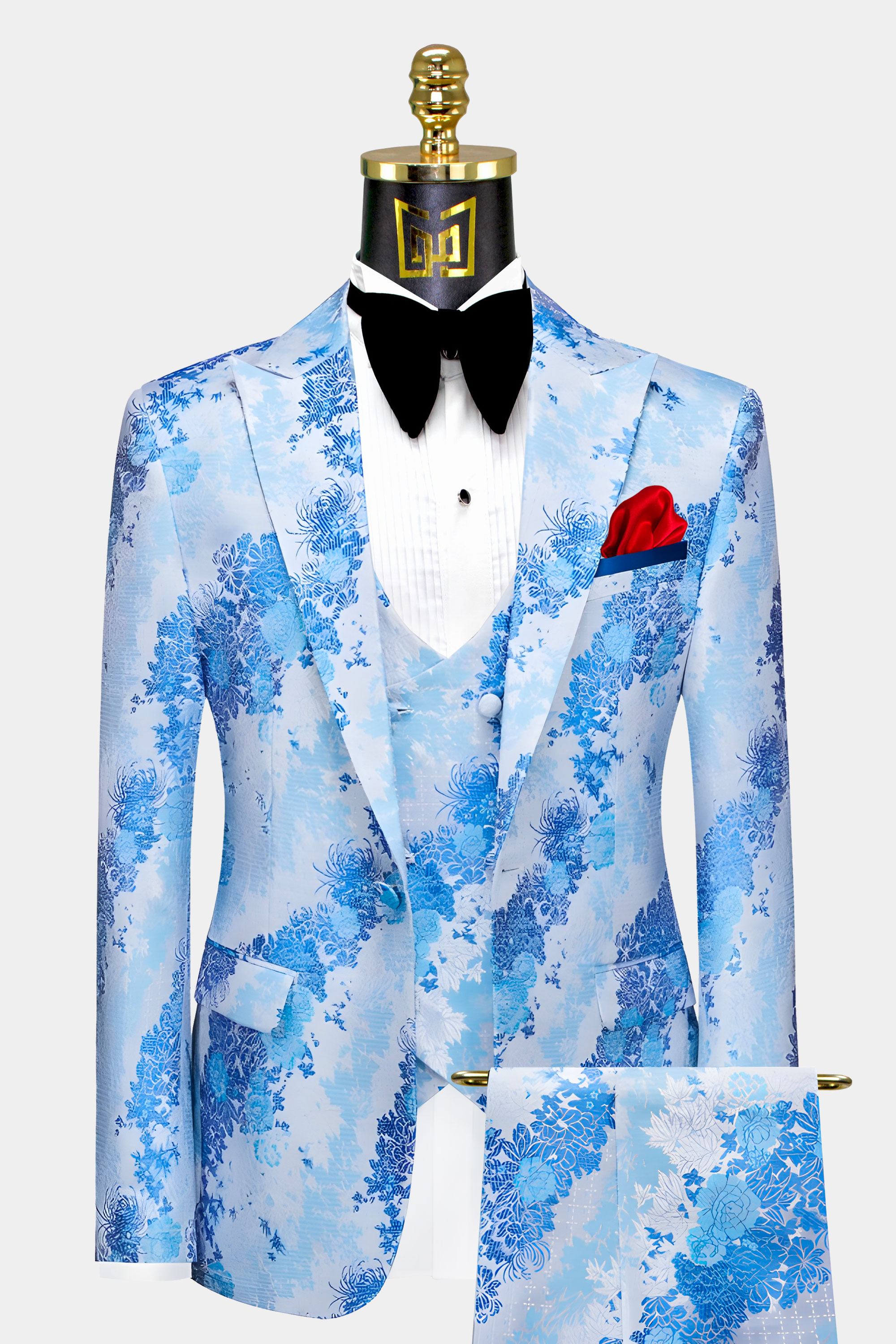 Mens-Light-Blue-Floral-Suit-Wedding-Groom-Prom-Tuxedo-from-Gentlemansguru.com