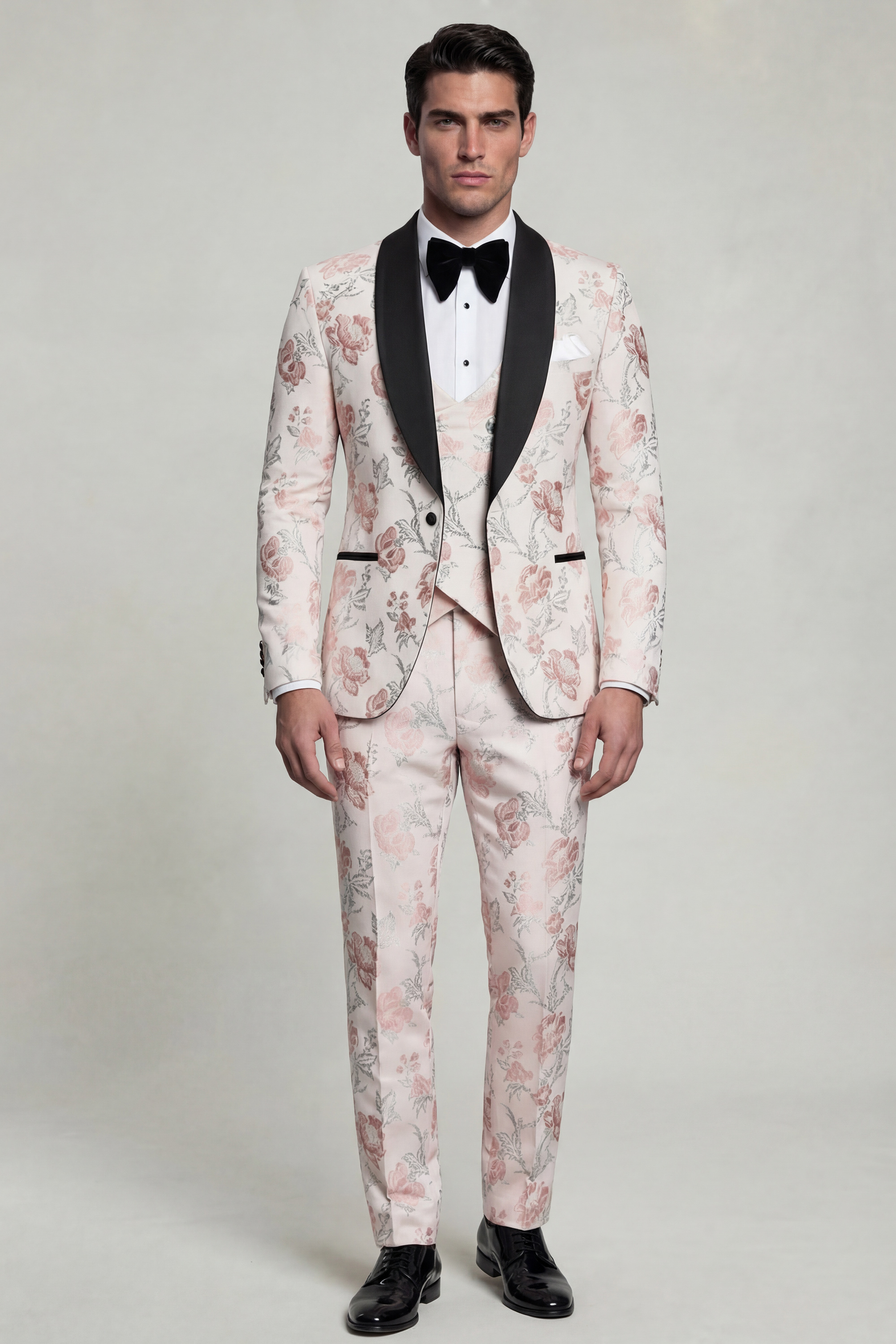 Mens-Luxury-Rose-Gold-Tuxedo-with-Black-Shawl-Lapel-from-Gentlemansguru.com