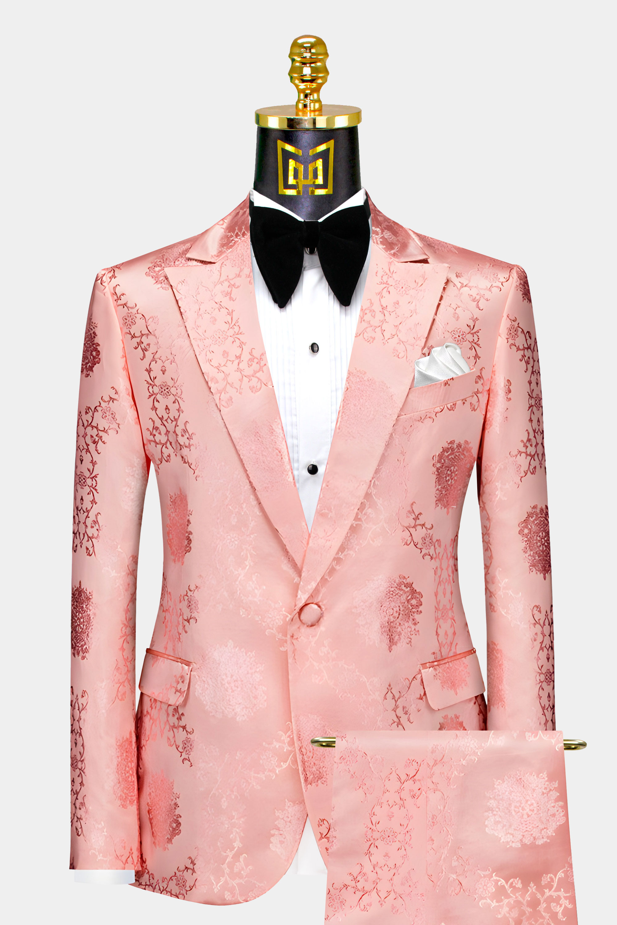 Rose Gold Floral Suit