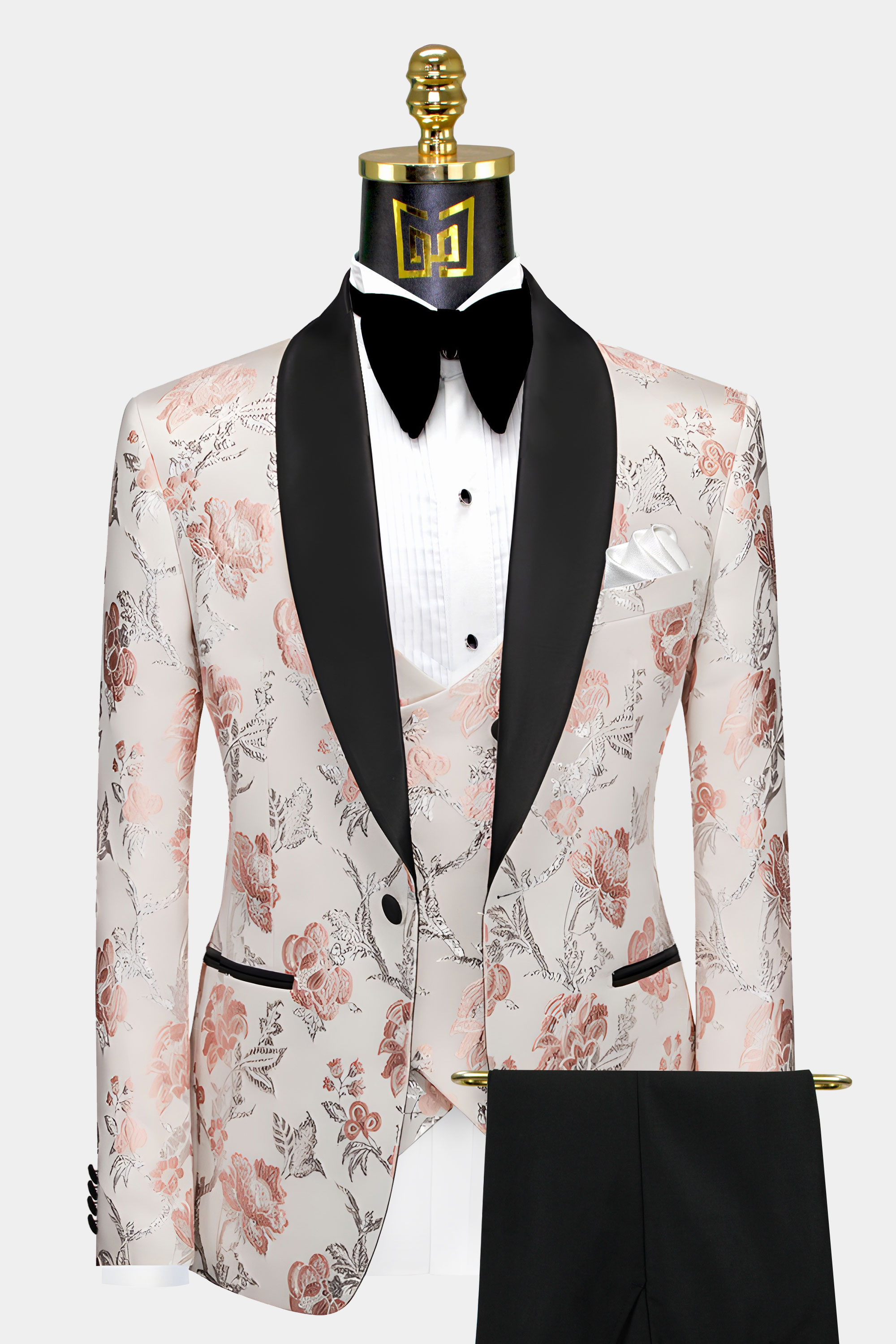 Rose Gold and Black Tuxedo | Gentleman's Guru