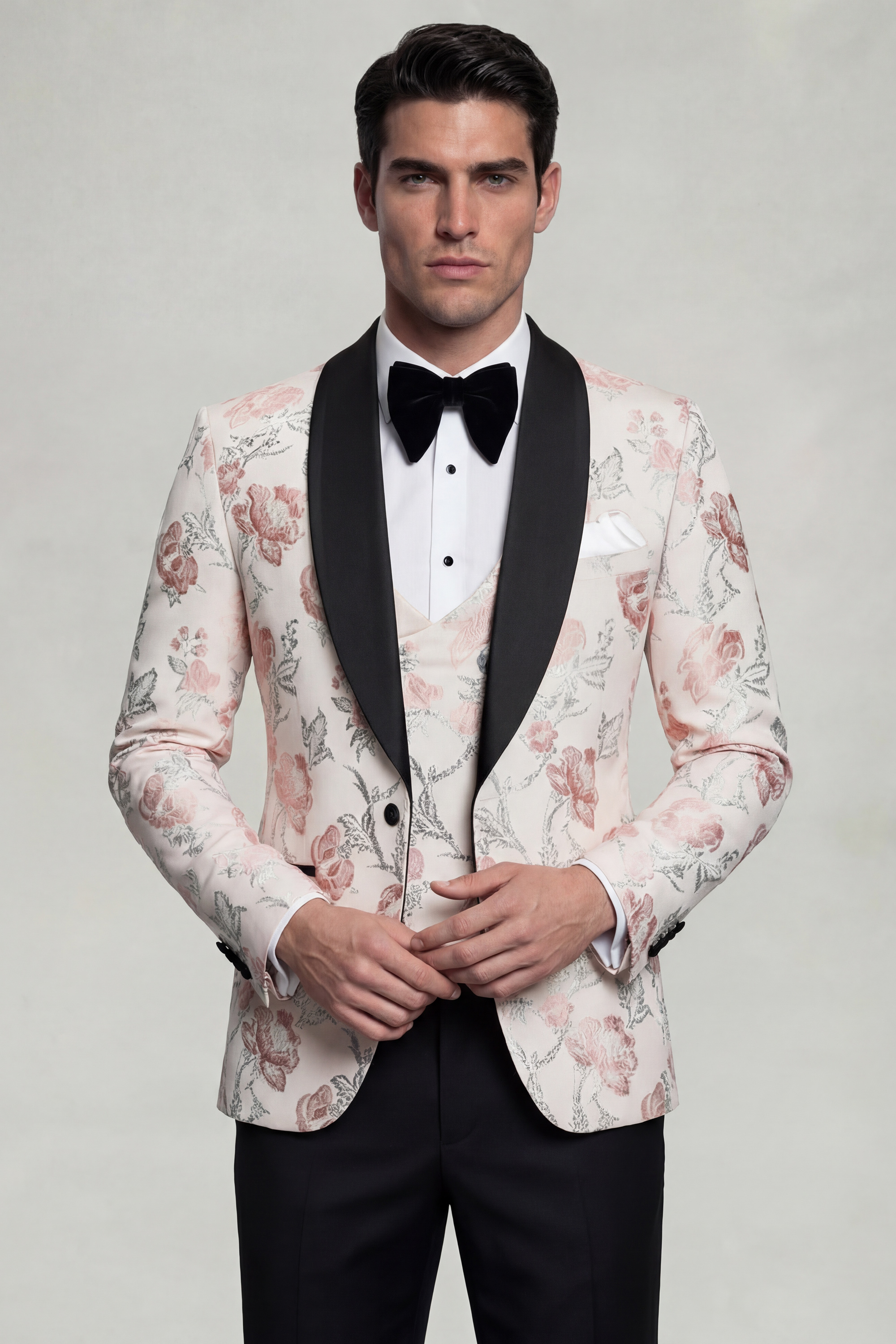 Mens-Rose-Gold-and-Black-Tuxedo-Groom-Prom-Suit-from-Gentlemansguru.com