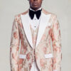 Mens-Rose-Gold-and-White-Peak-Lapl-Tuxedo-Suit-Floral-Pattern-from-Gentlemansguru.com