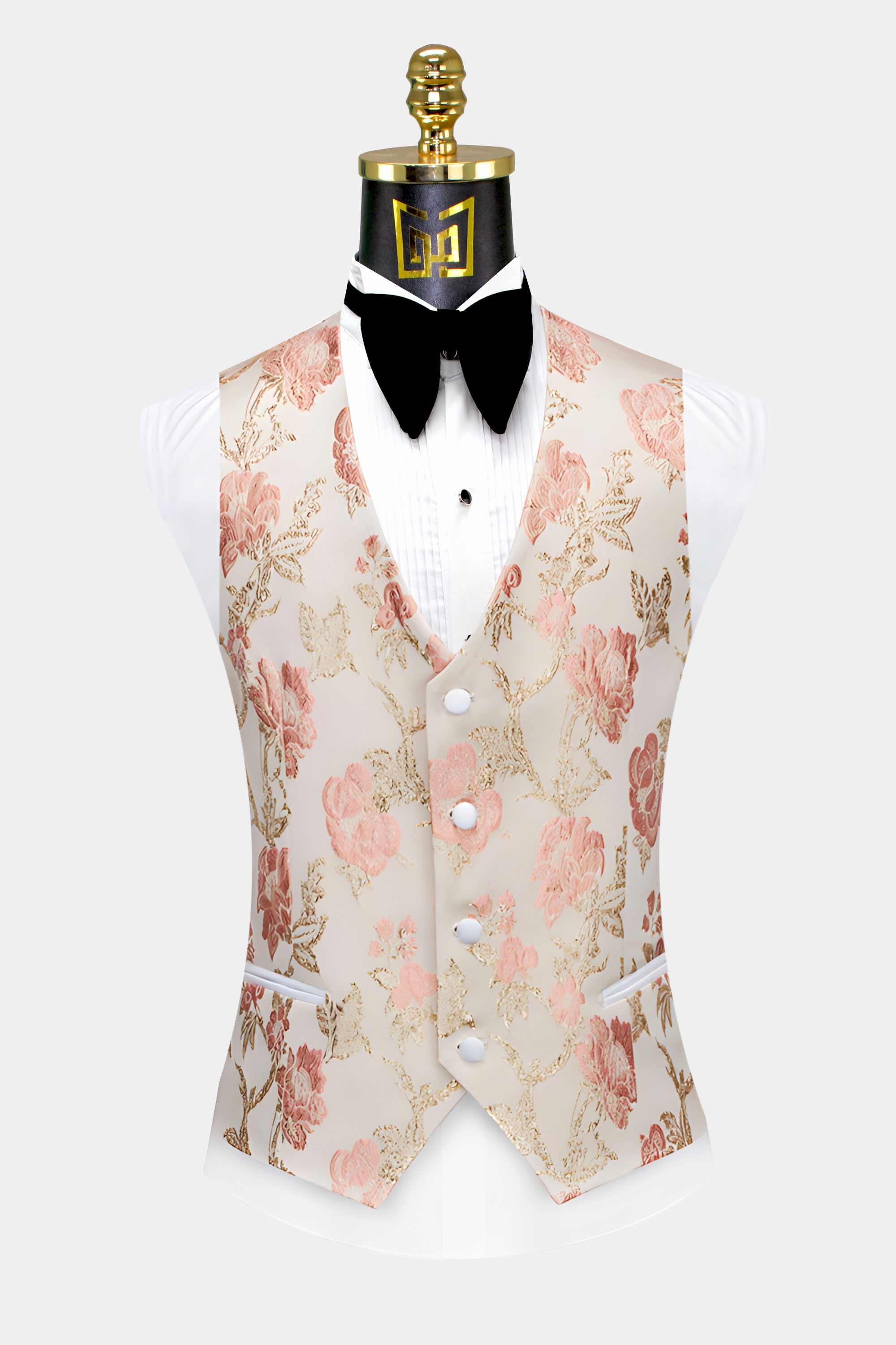 Rose-Gold-and-White-Tuxedo-Vest-from-Gentlemansguru.com