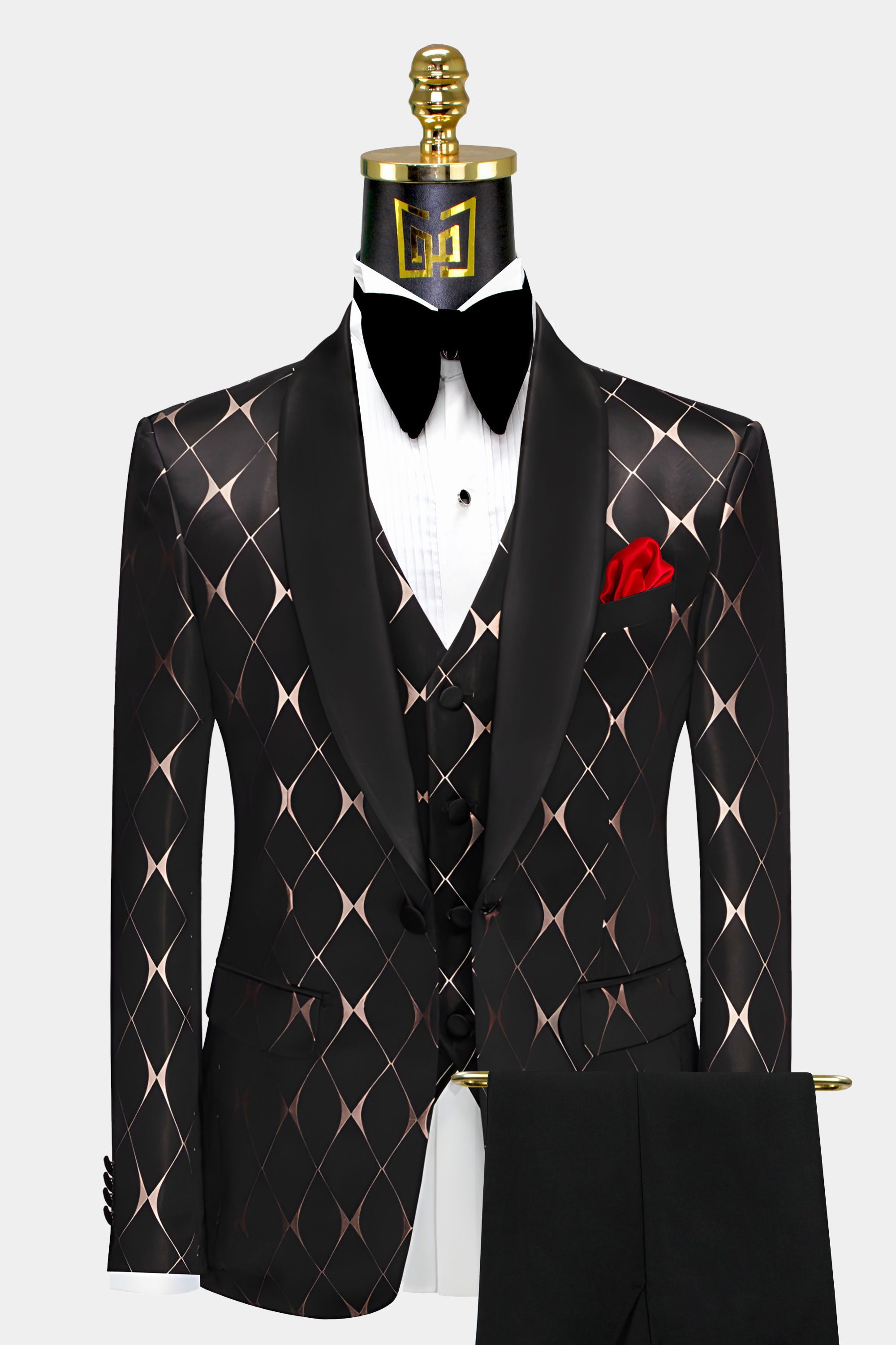 Black-and-Rose-Gold-Wedding-Groom-Suit-from-Gentlemansguru.com