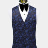 Daisy-Blue-Floral-Suit-Vest-from-Gentlemansguru.com