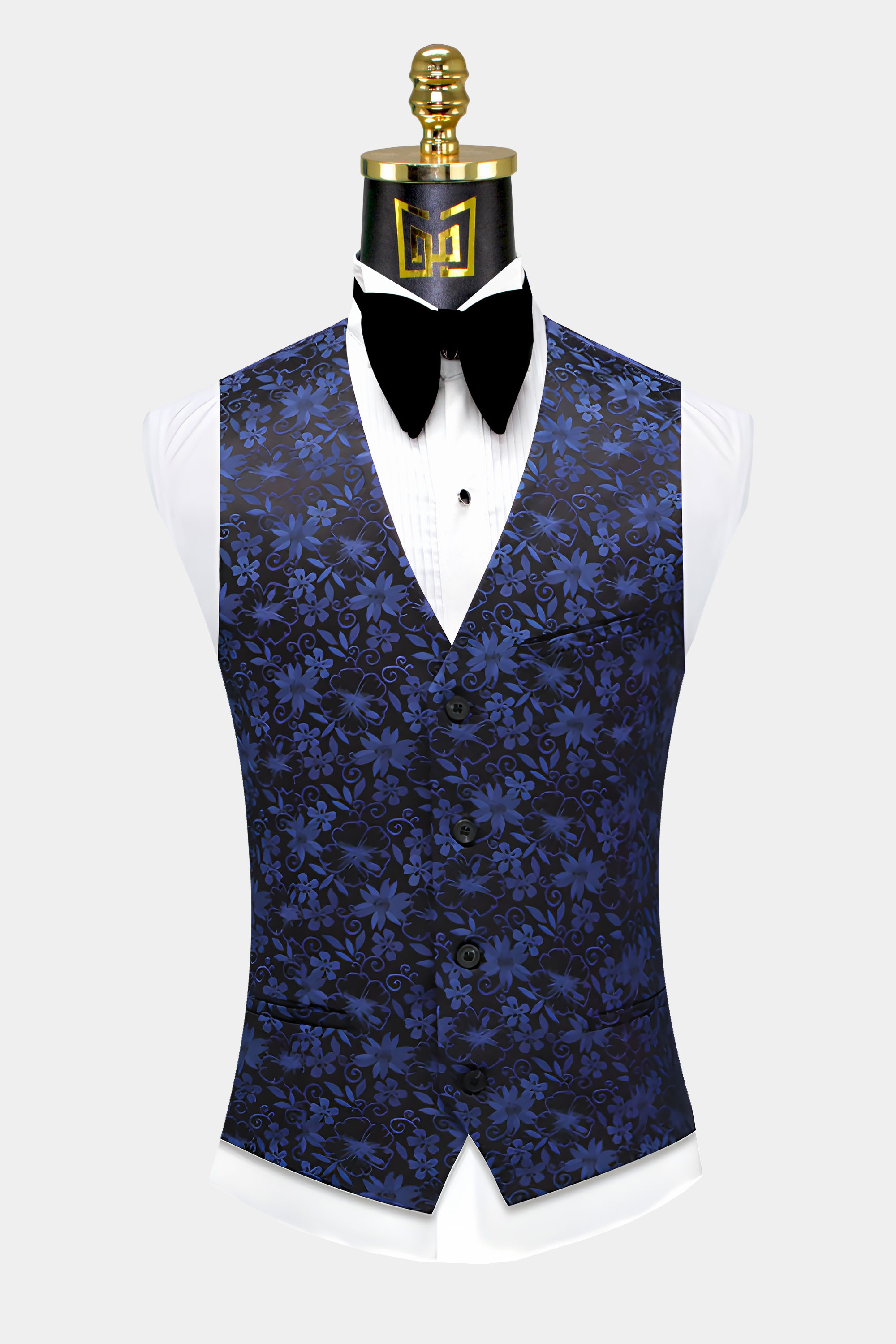 Daisy-Blue-Floral-Suit-Vest-from-Gentlemansguru.com