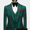 Green-and-Black-Suit-Groom-Wedding-Tuxedo-from-Gentlemansguru.com
