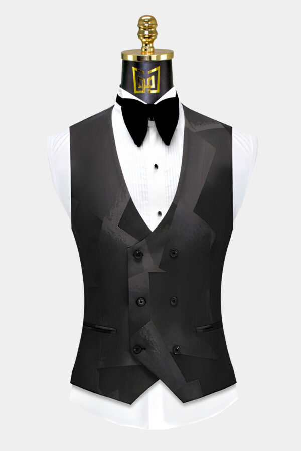 Mens-Black-Designer-Suit-Vest-from-Gentlemansguru.com
