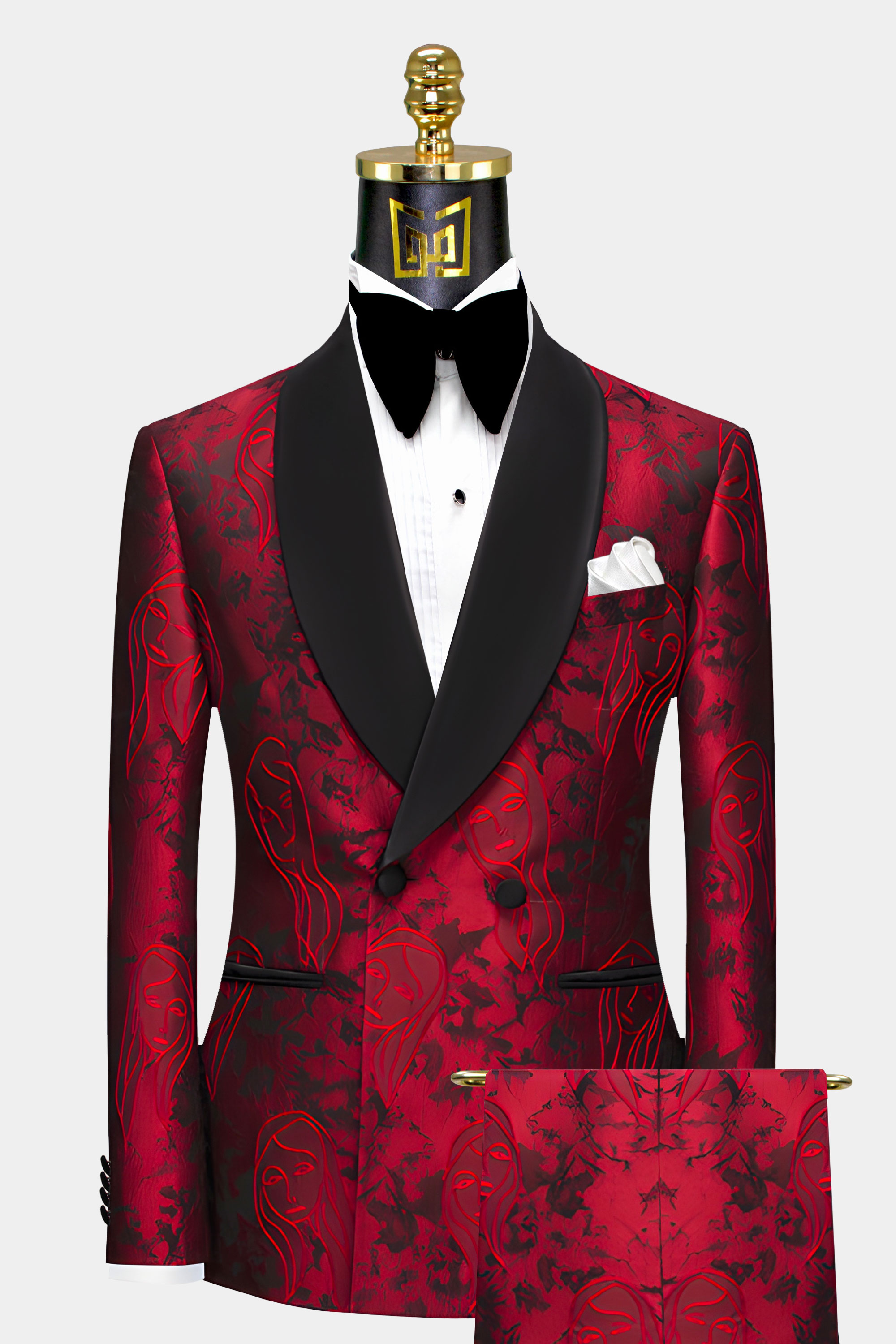 Mens-Blood-red-Tuxedo-Burgundy-Geisha-Groom-Wedding-Prom-Suit-from-Gentlemansguru.com