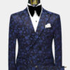 Mens-Blue-Floral-Suit-Daisy-Wedding-Groom-Prom-Tuxedo-from-Gentlemansguru.com