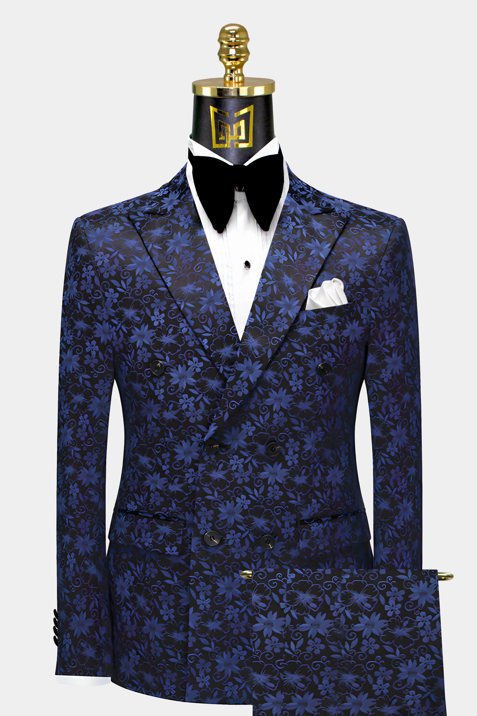 Mens-Blue-Floral-Suit-Daisy-Wedding-Groom-Prom-Tuxedo-from-Gentlemansguru.com