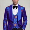 Mens-Royal-Blue-Groom-Wedding-Tuxedo-with-Black-PAnts-from-Gentlemansguru.com