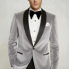 Light-Grey-Velvet-Dinner-Jacket-For-Men-Groom-Wedding-Blazer-from-Gentlemansguru.com