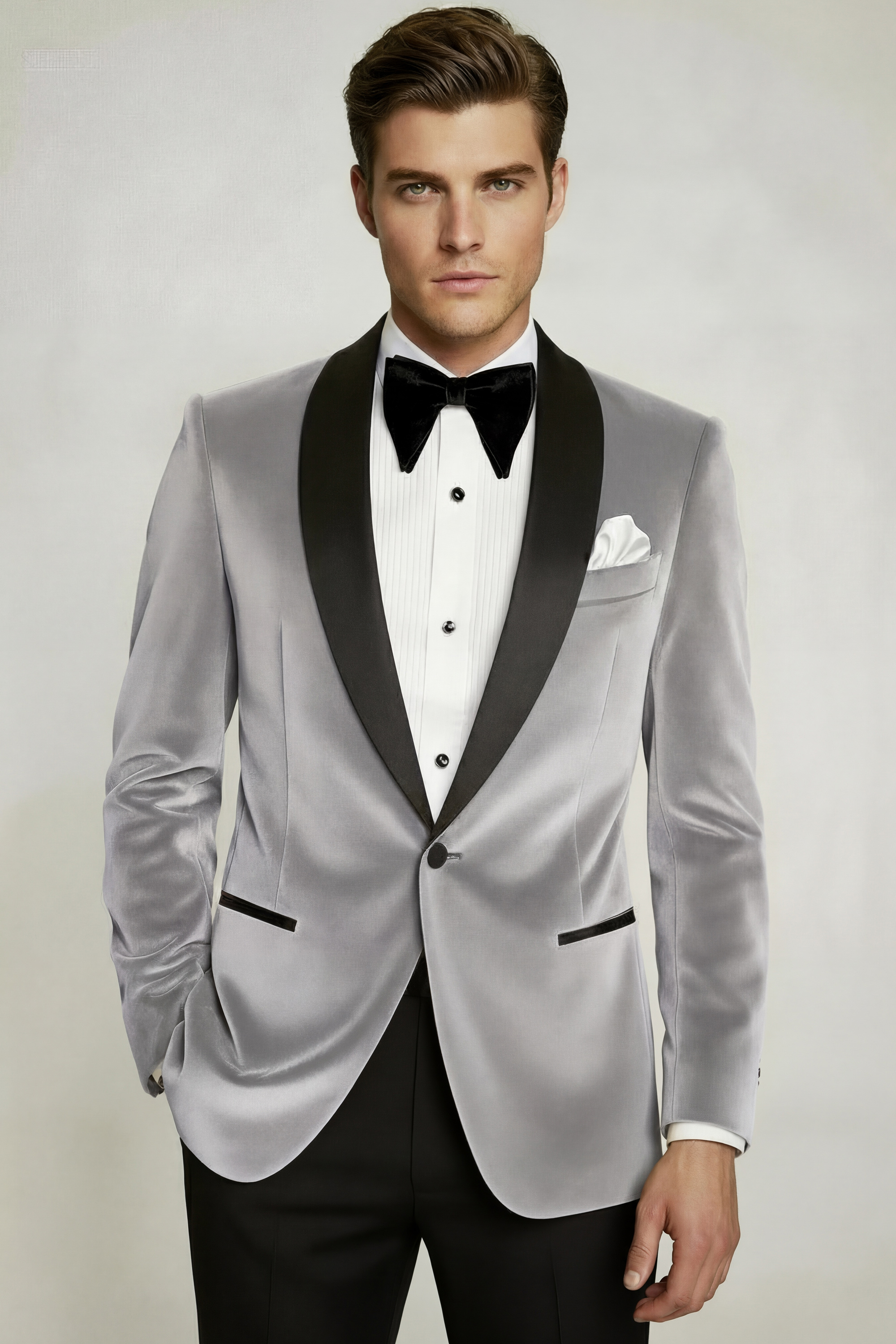Light-Grey-Velvet-Dinner-Jacket-For-Men-Groom-Wedding-Blazer-from-Gentlemansguru.com