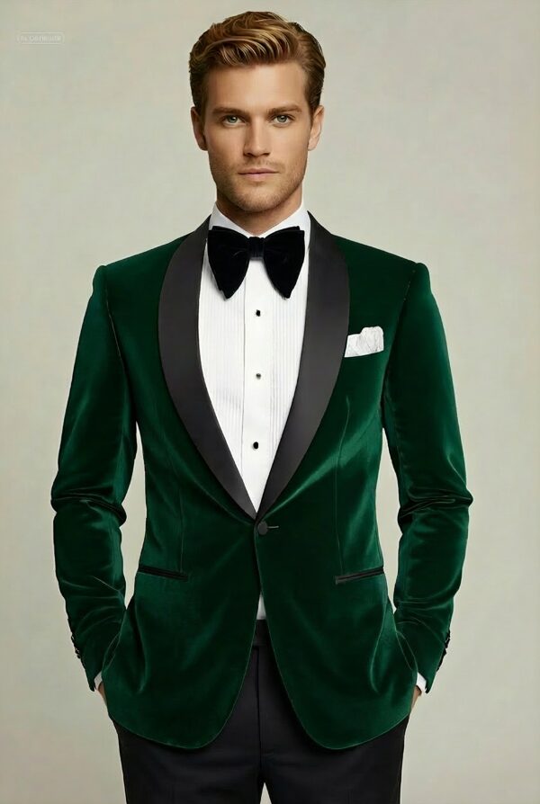 Luxury-Green-Velour-Blazer-for-Men-from-Gentlemansguru.com