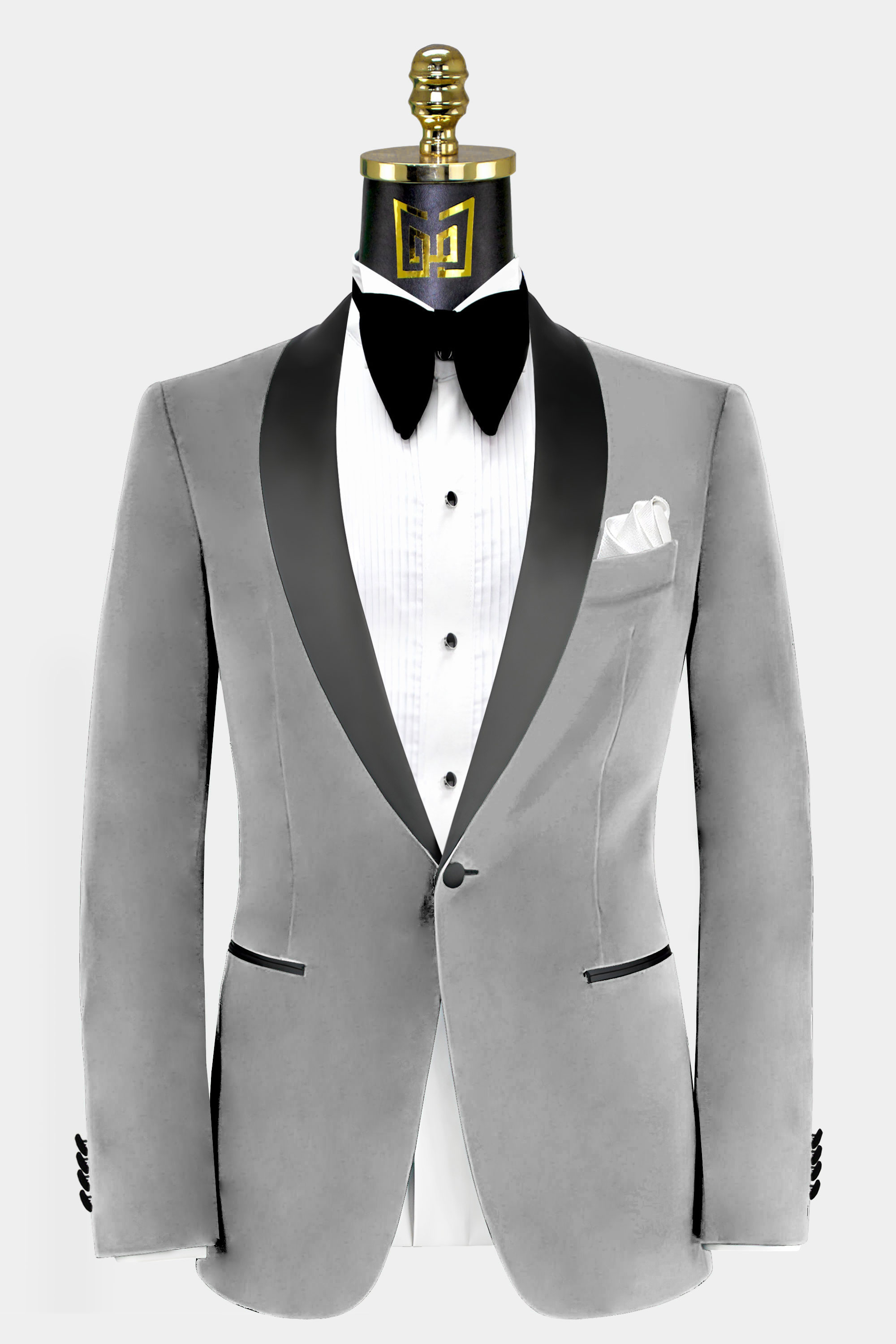 Slim-fit tuxedo jacket in pure-cotton velvet