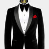 Mens-Black-Velvet-Tuxedo-Jacket-Groom-Wedding-Blazer-from-Gentlemansguru.com