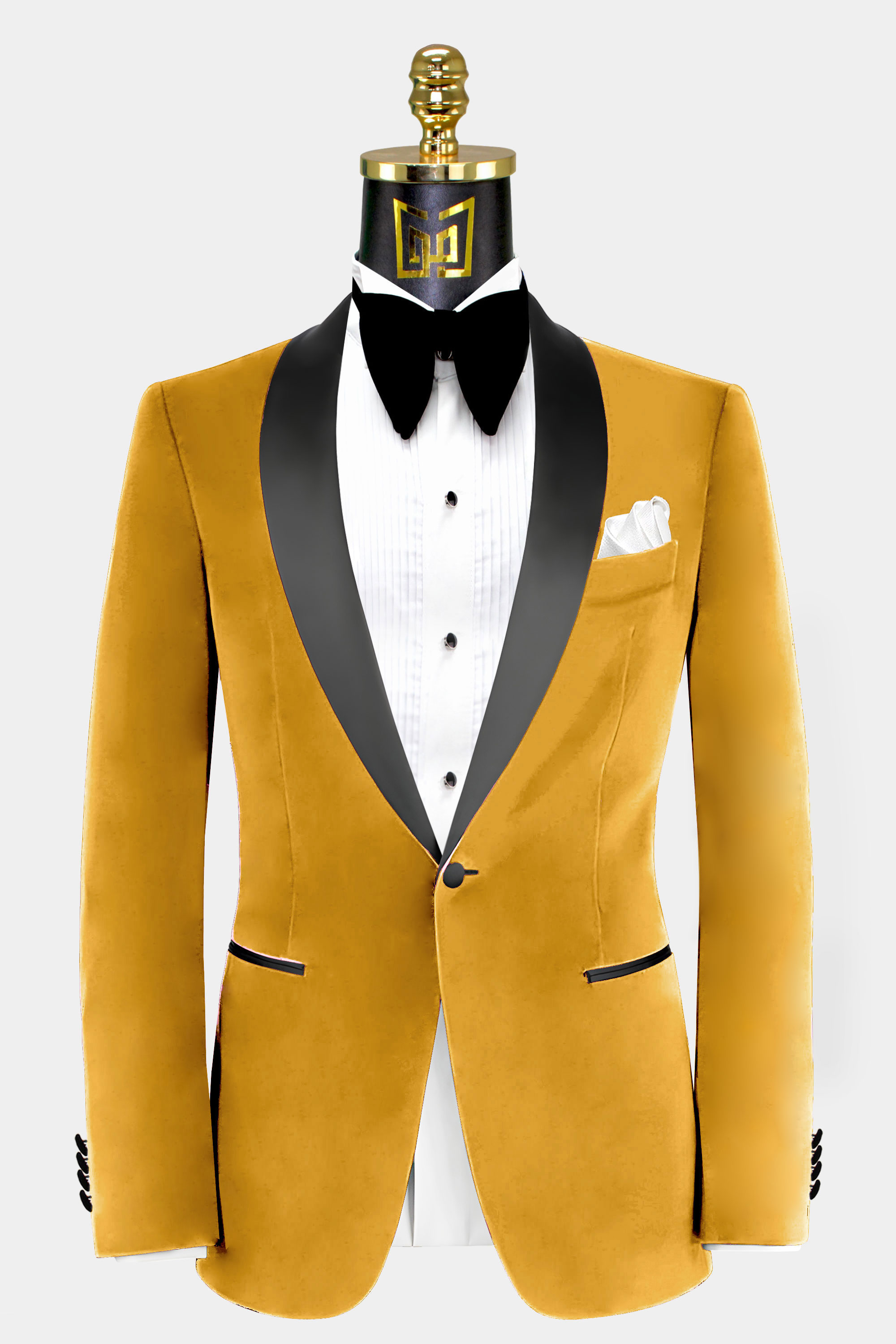 Mens Gold Velvet Dinner Jacket | eduaspirant.com