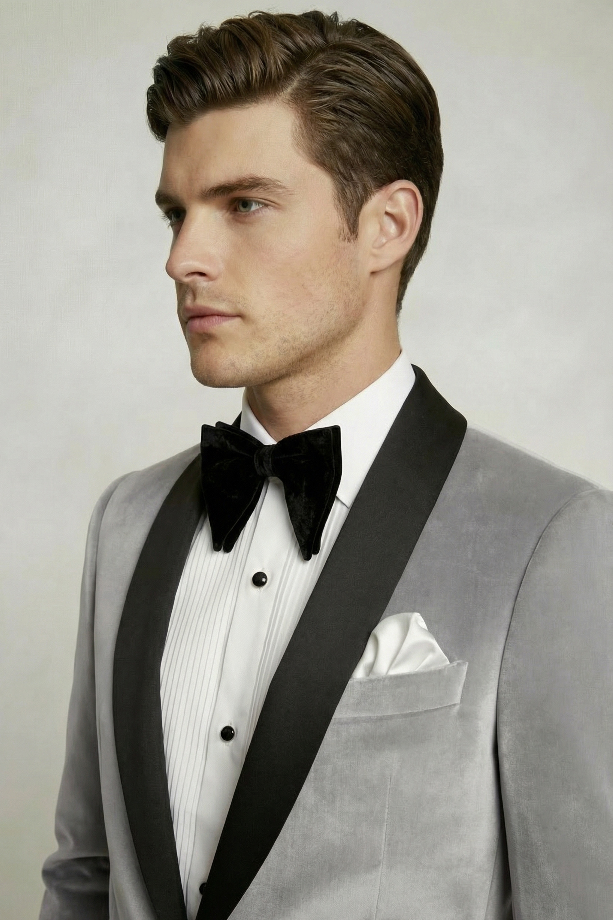 Mens-Light-Gray-Velvet-Tux-Jacket-Groom-Prom-Blazer-from-Gentlemansguru.com