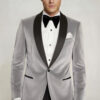 Mens-Light-Grey-Velvet-Tuxedo-Jacket-Groom-Wedding-Prom-Suit-from-Gentlemansguru.com