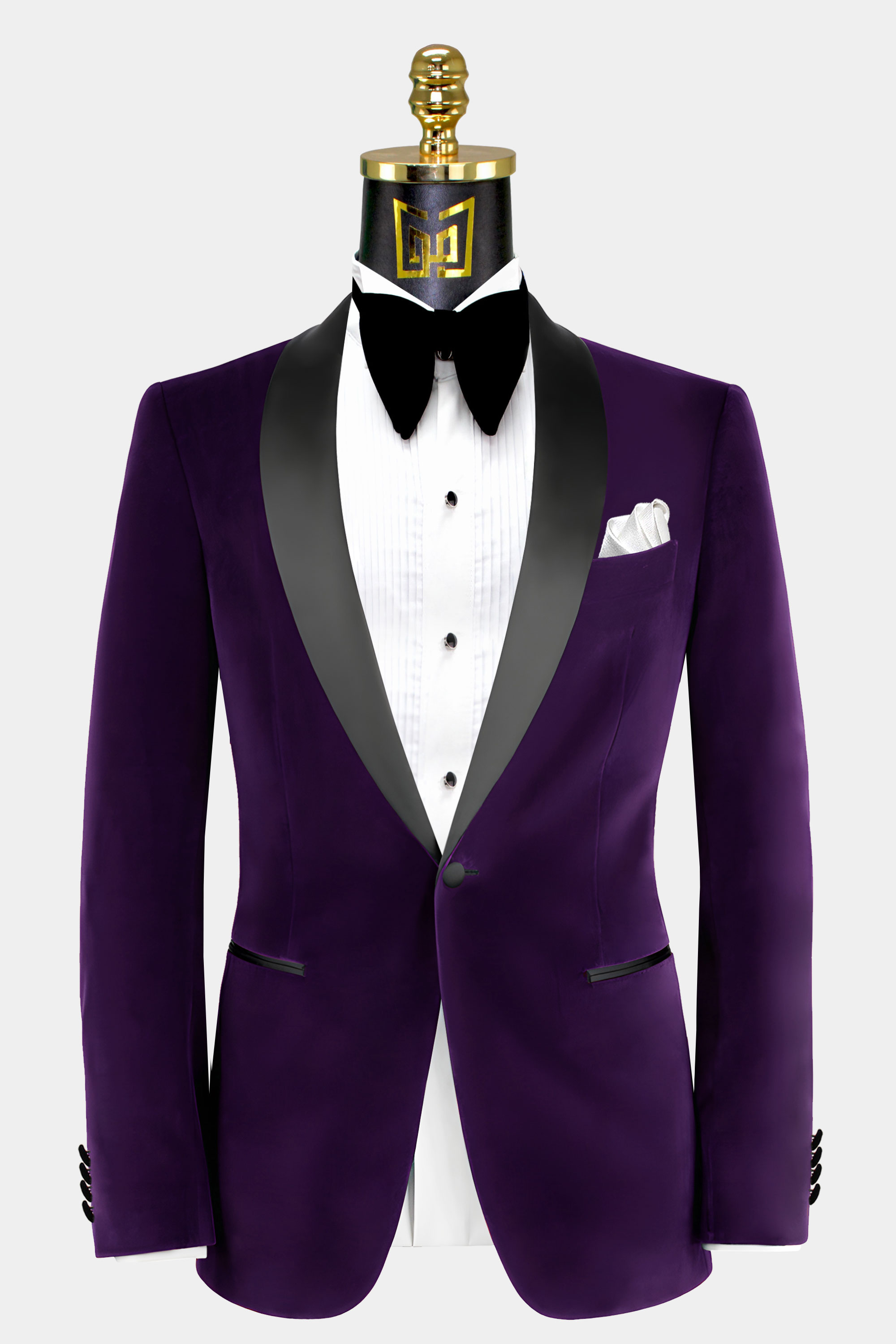 Purple Velvet Tuxedo Jacket