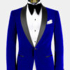 Mens-Royal-Blue-Velvet-Tuxedo-Groom-Wedding-Blazer-from-Gentlemansguru.com