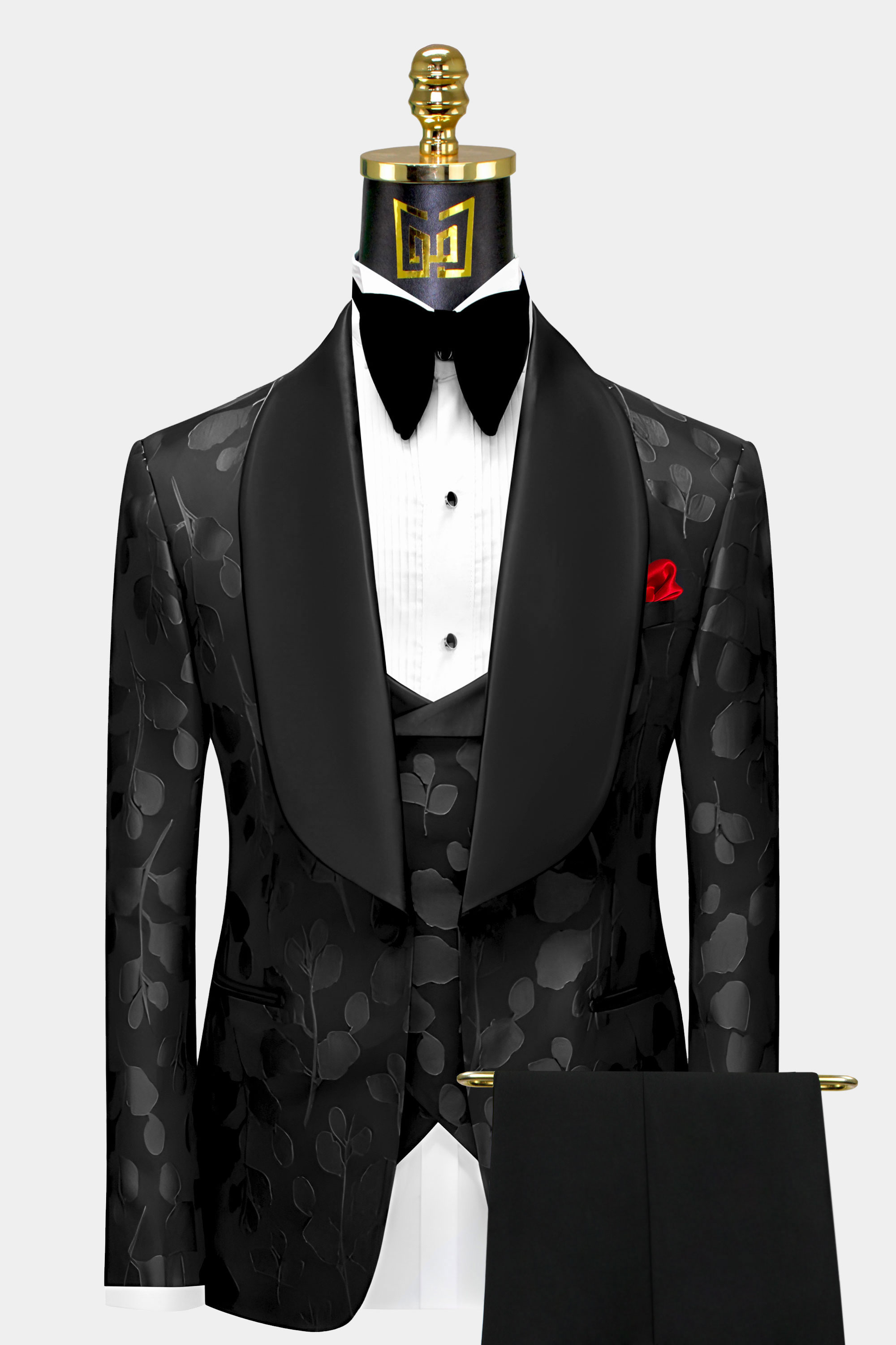 Black-On-Black-Tuxedo-Wedding-Prom-Suit-from-Gentlemansguru.com