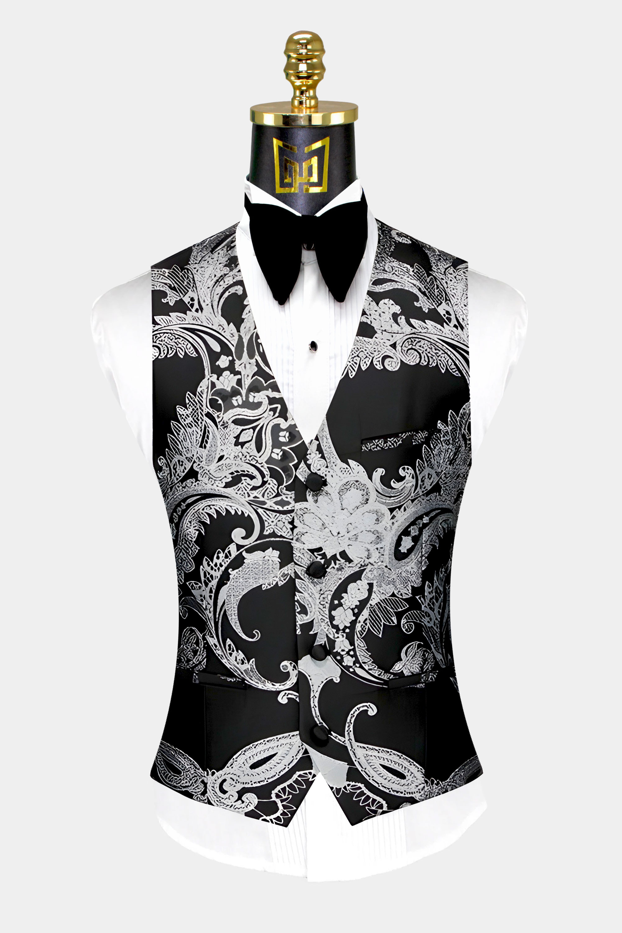 Black-and-Silver-Tuxedo-Vest-from-Gentlemansguru.com