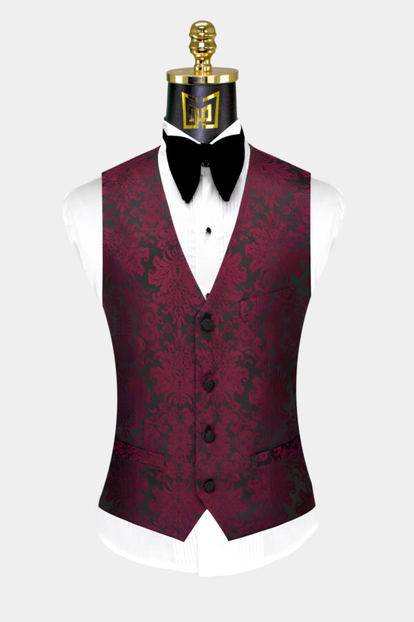 Burgundy-and-Black-Suit-Vest-from-Gentlemansguru.com.