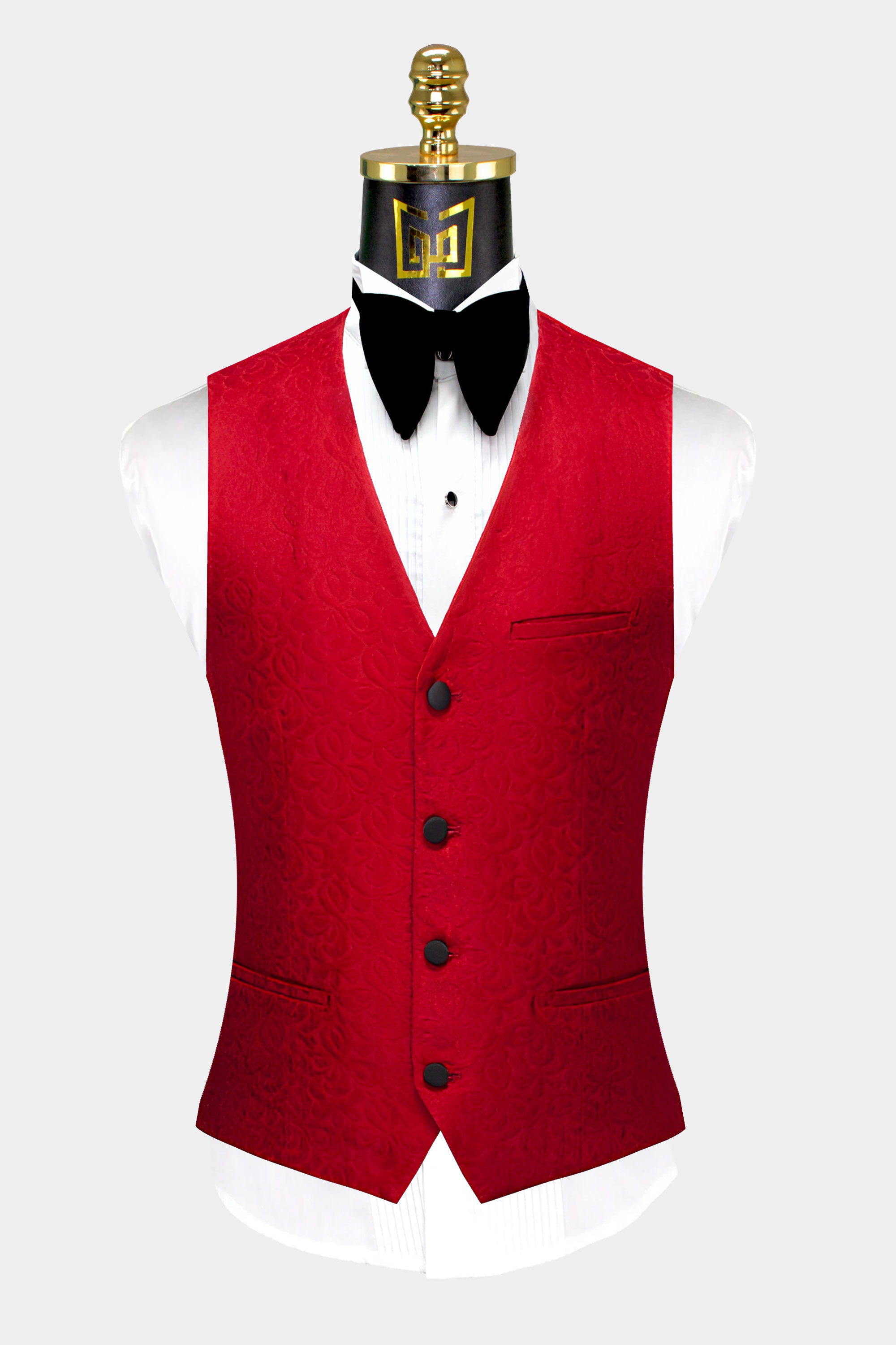 Floral-Apple-Red-Tuxedo-Vest-from-Gentlemansguru.com