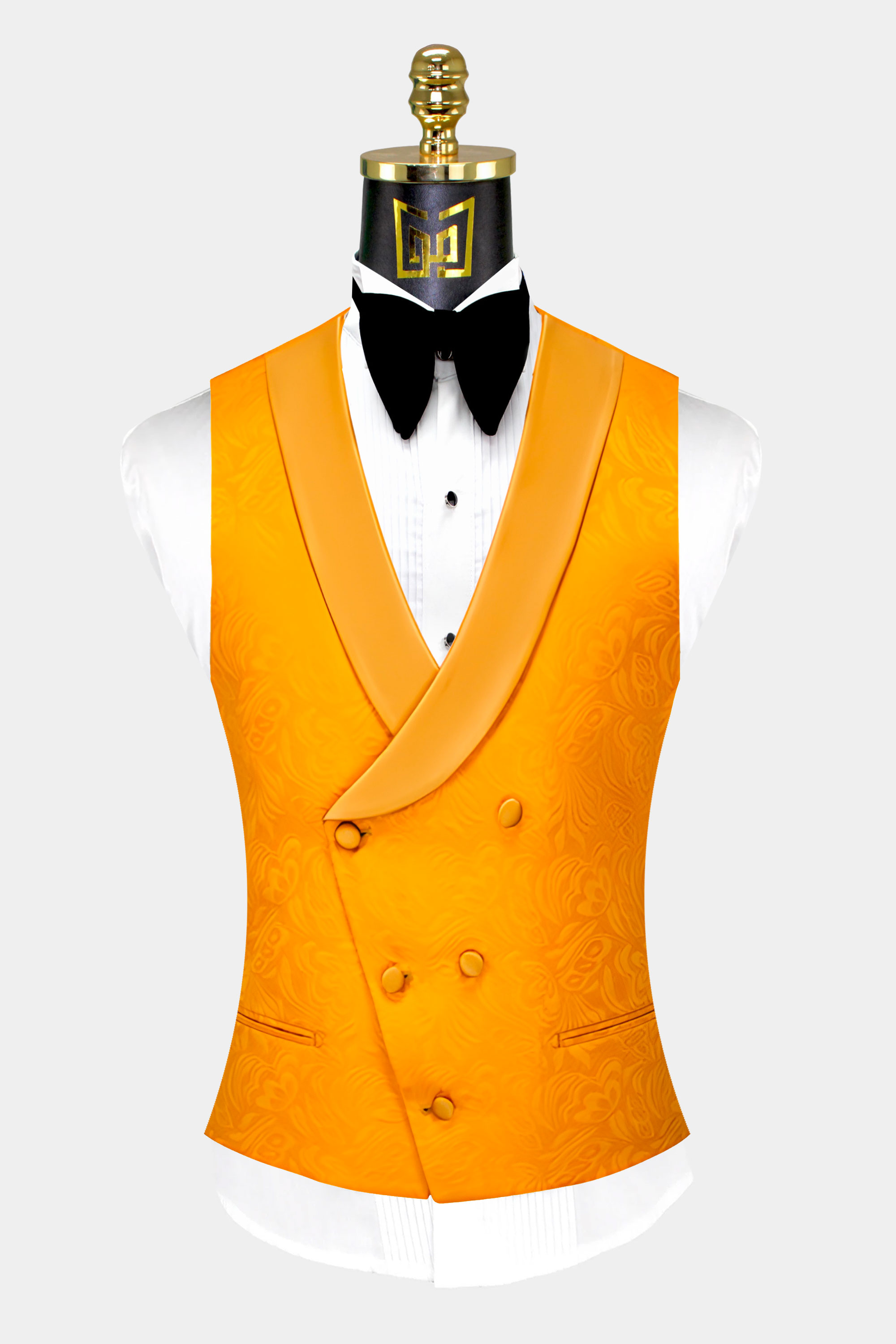 Gold-Orange-Floral-Tuxedo-Vest-from-Gentlemansguru.com