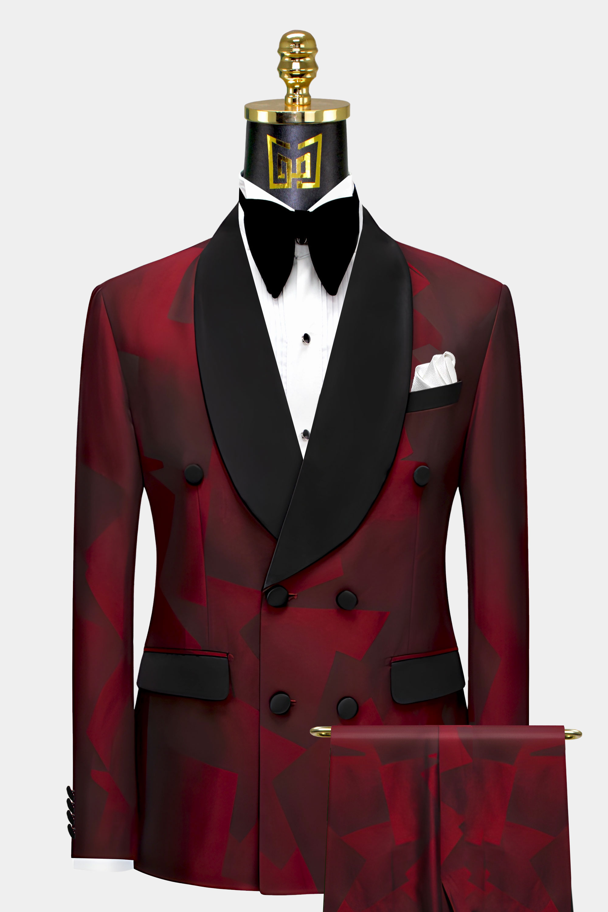 Maroon-and-Black-Tuxedo-Wedidng-Groom-Prom-Suit-from-Gentlemansguru.com
