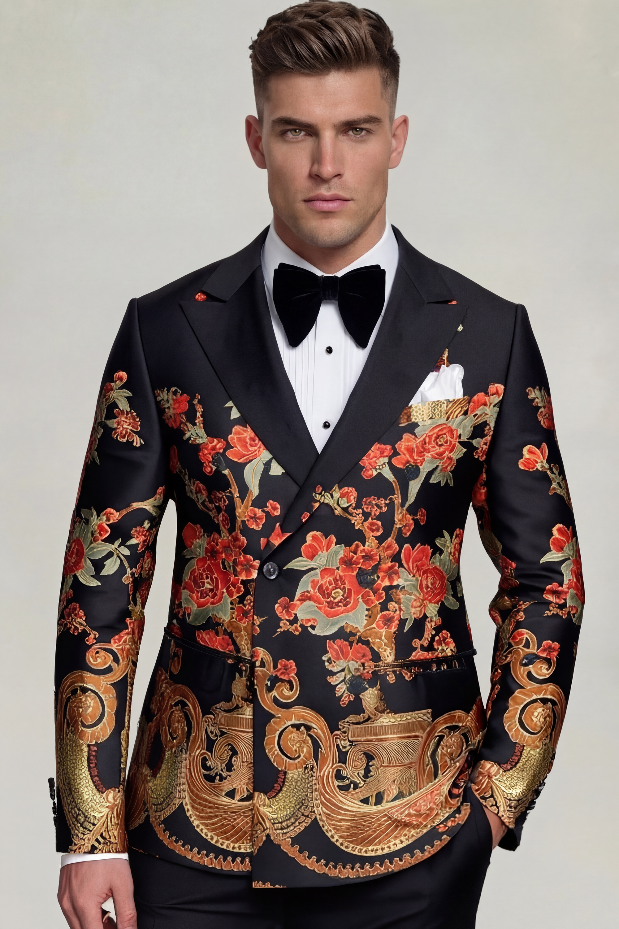 Mens-Black-and-Red-Suit-Groom-Wedding-Prom-Tuxedo-from-Gentlemansguru.com