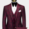Mens-Burgundy-and-Black-Suit-Groom-Prom-Wedding-Tuxedo-For-Men-from-Gentlemansguru.com