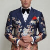 Mens-Double-Breasted-Navy-Blue-Floral-Suit-Wedding-Groom-Outfit-from-Gentlemansguru.com