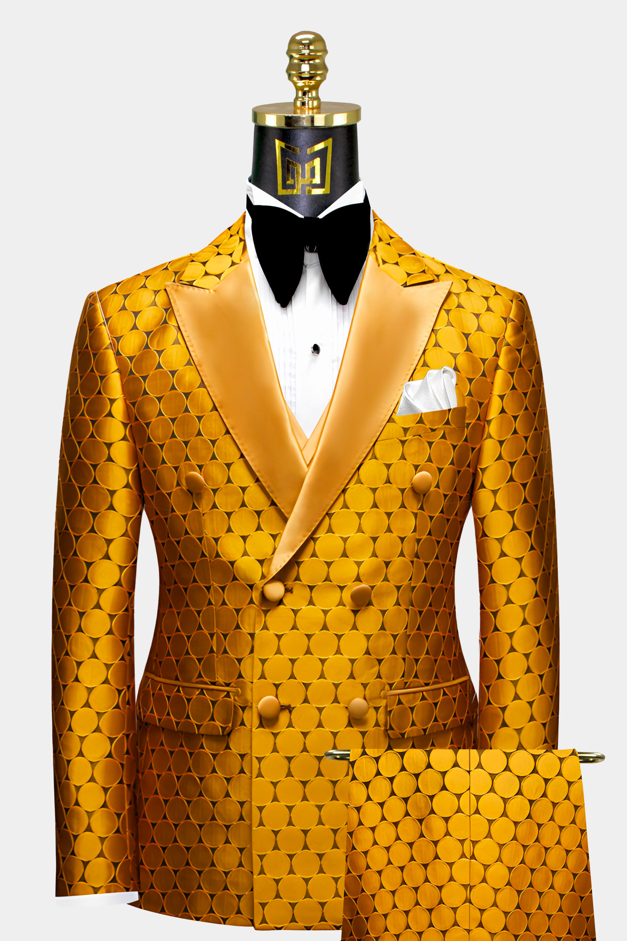 Mens-Gold-Polka-Dot-Tuxedo-Groom-Wedding-Suit-from-Gentlemansguru.com