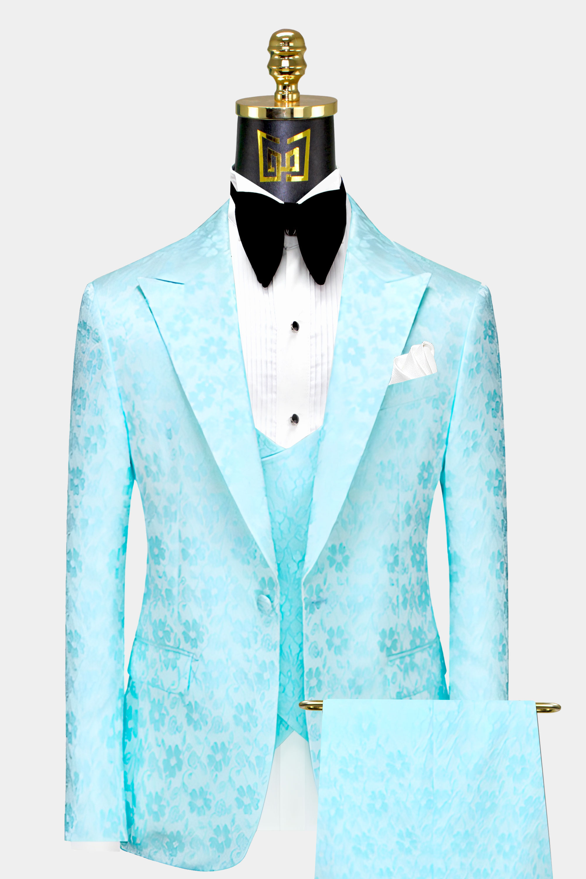 White and turquoise best sale tuxedo