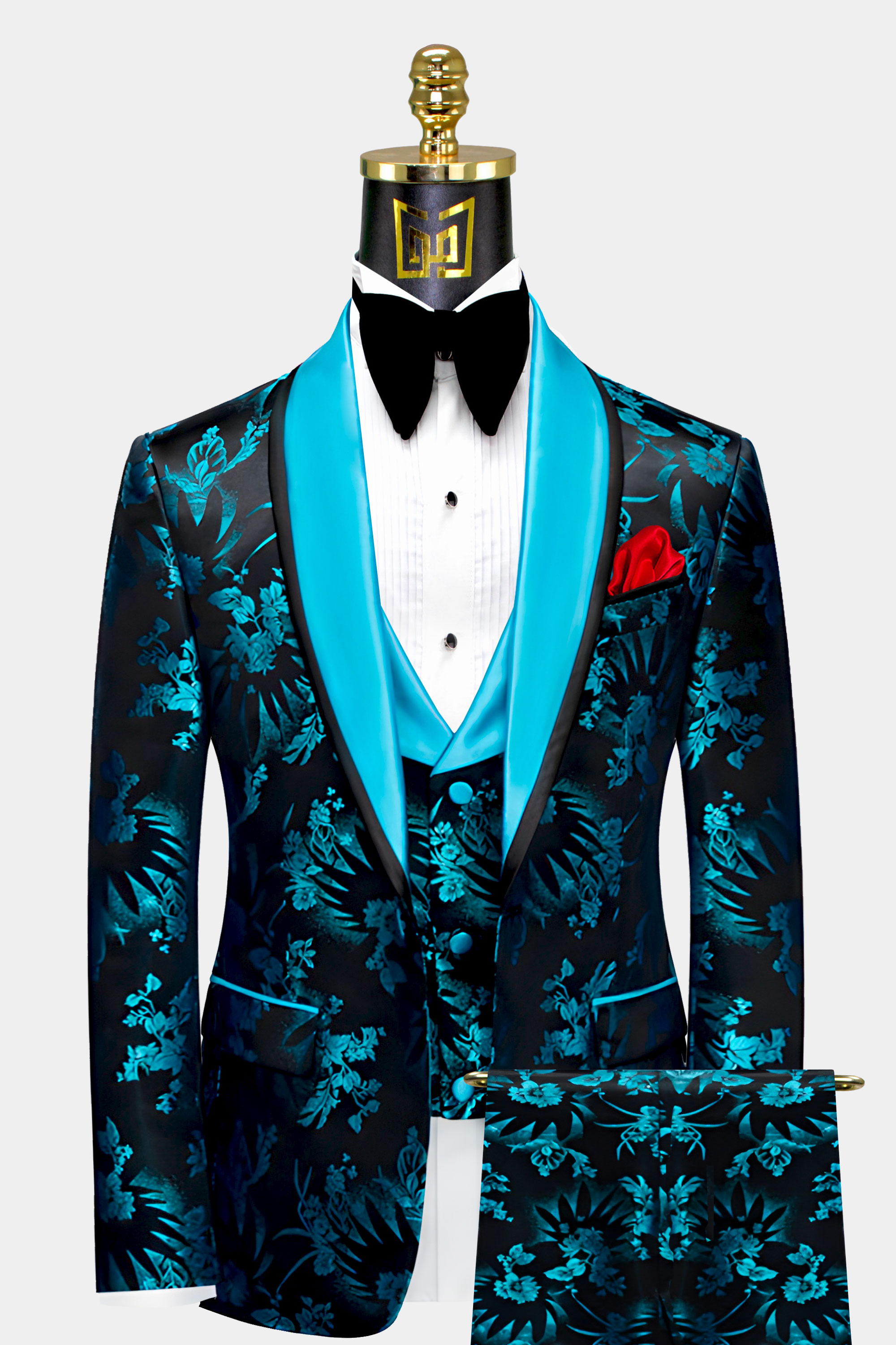 Mens-Turquoise-and-Black-Tuxedo-Groom-Wedding-Suit-For-Men-from-Gentlemansguru.com
