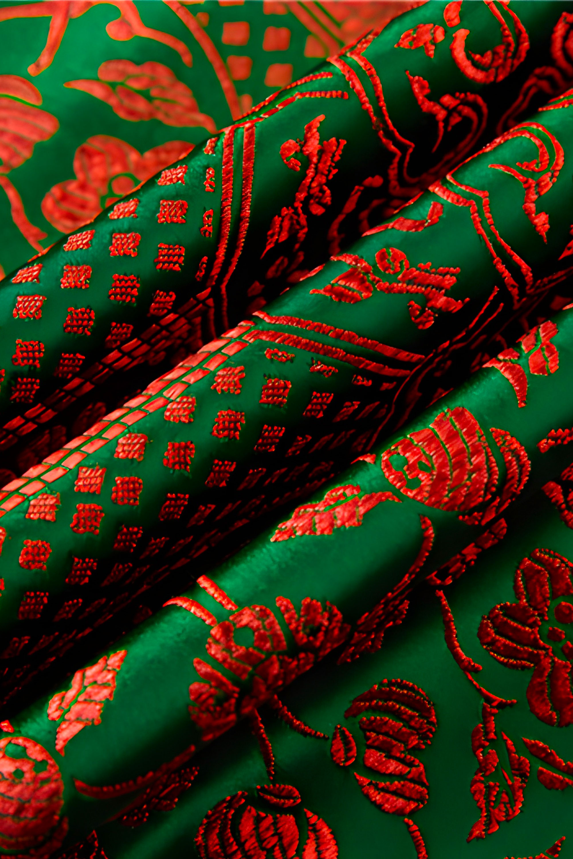 Orange-and-Green-Fabric-Material-from-Gentlemansguru.com