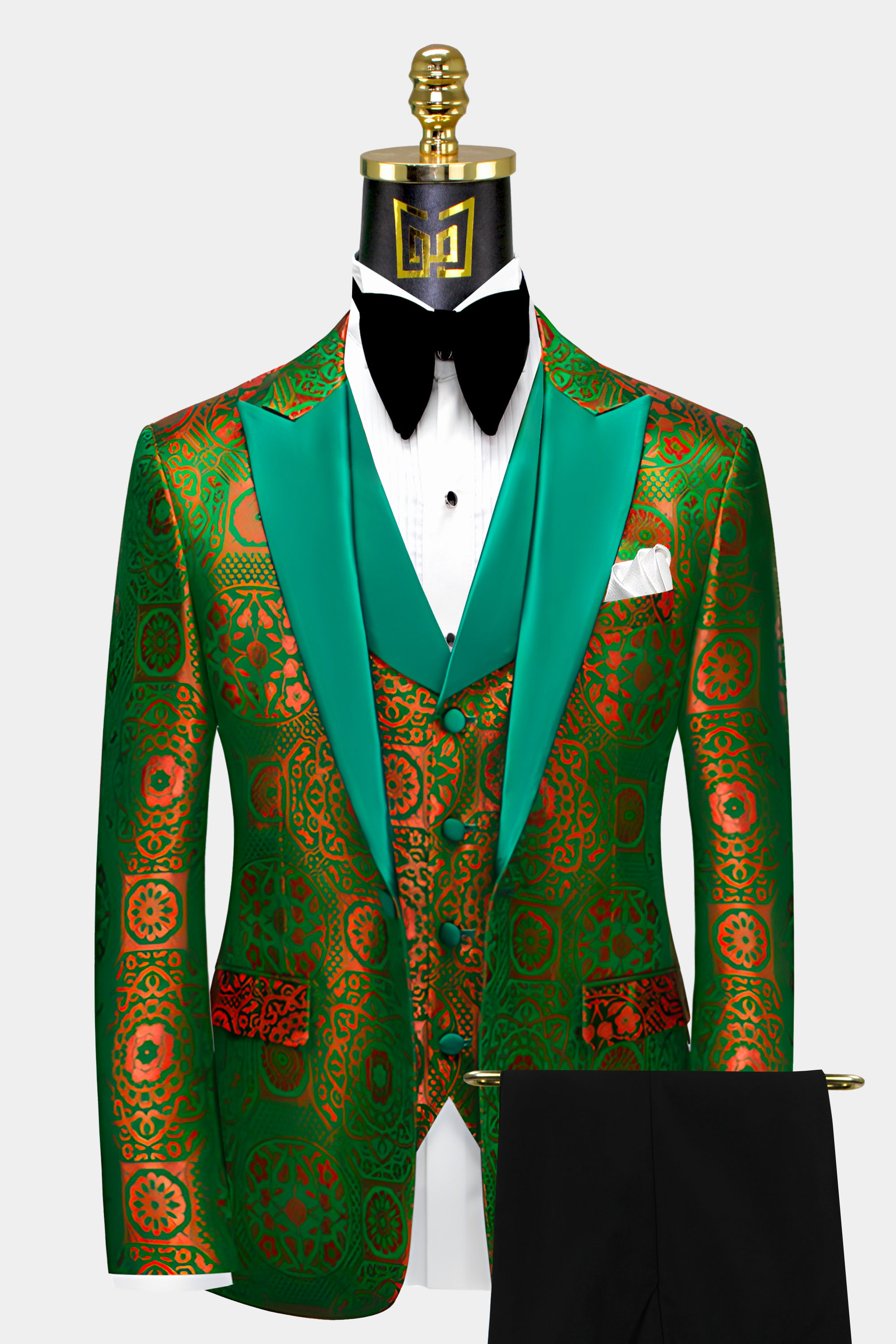 Orange and Green Tuxedo Suit | Gentleman's Guru