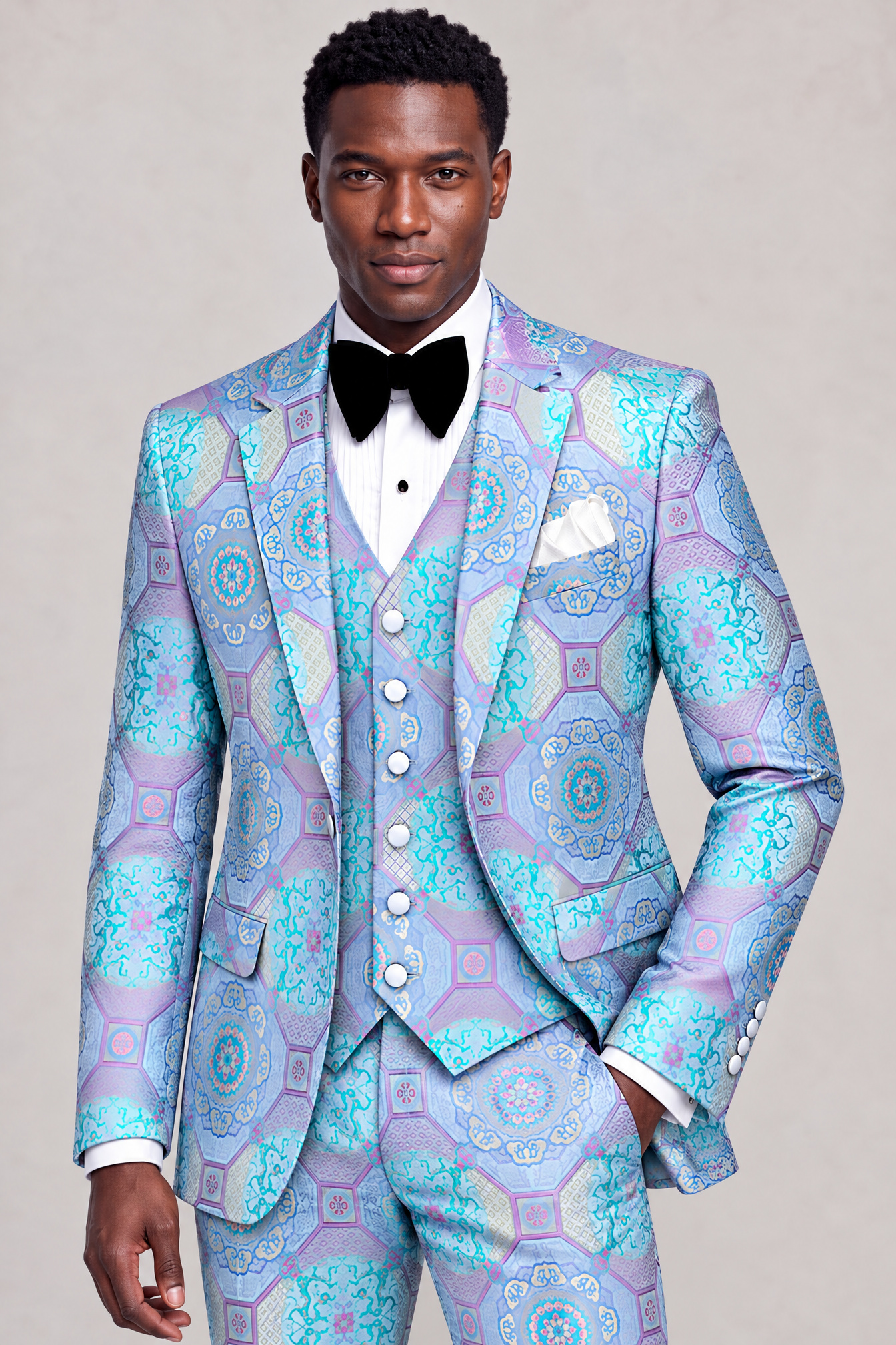 Purple and Turquoise Suit Studio Thumbnail from Gentlemansguru.com