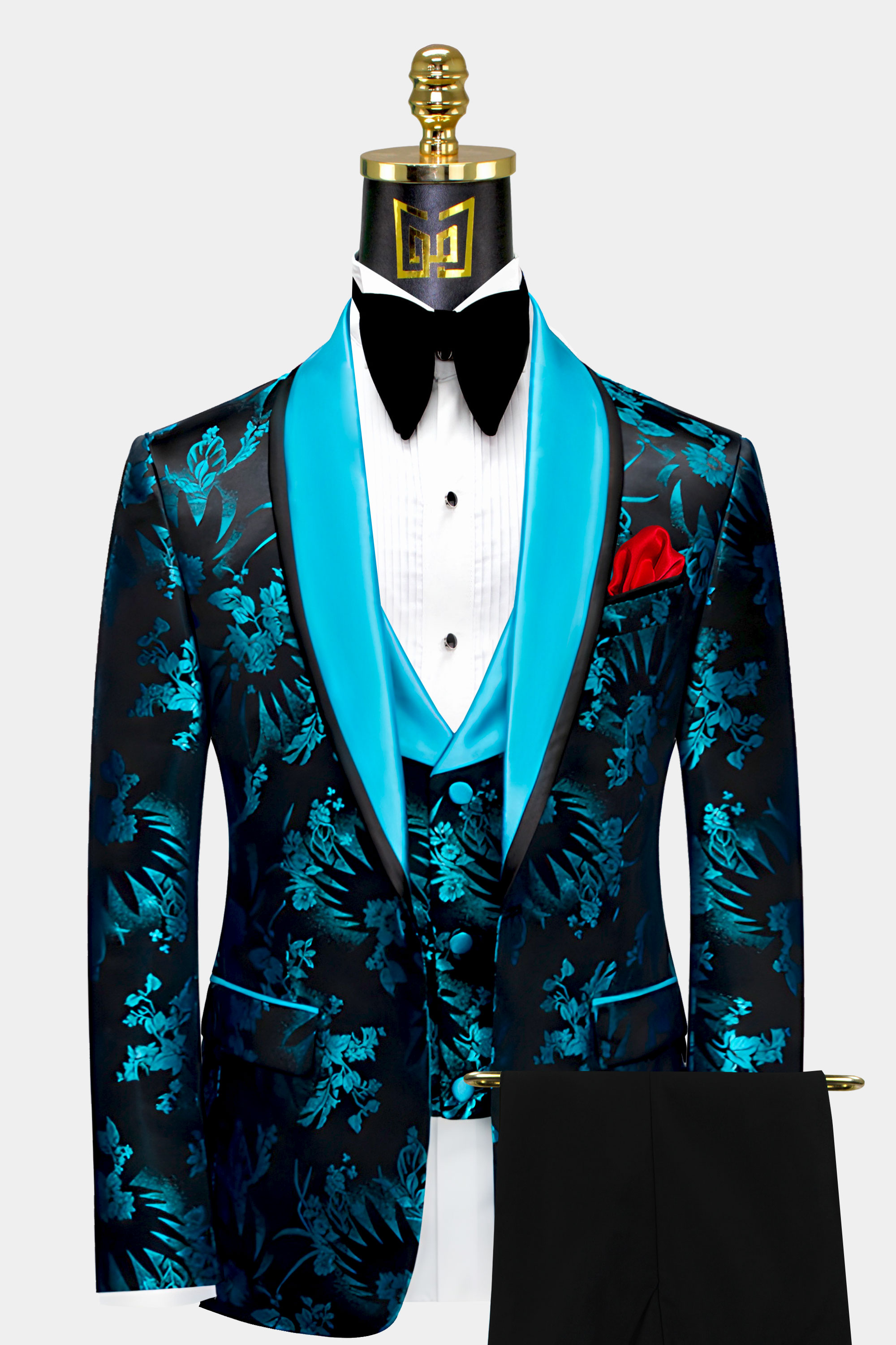 Turquoise and Black Tuxedo | Gentleman's Guru