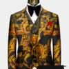 Yellow-Black-and-Orange-Suit-Groom-Wedding-Suit-For-Men-from-Gentlemansguru.com