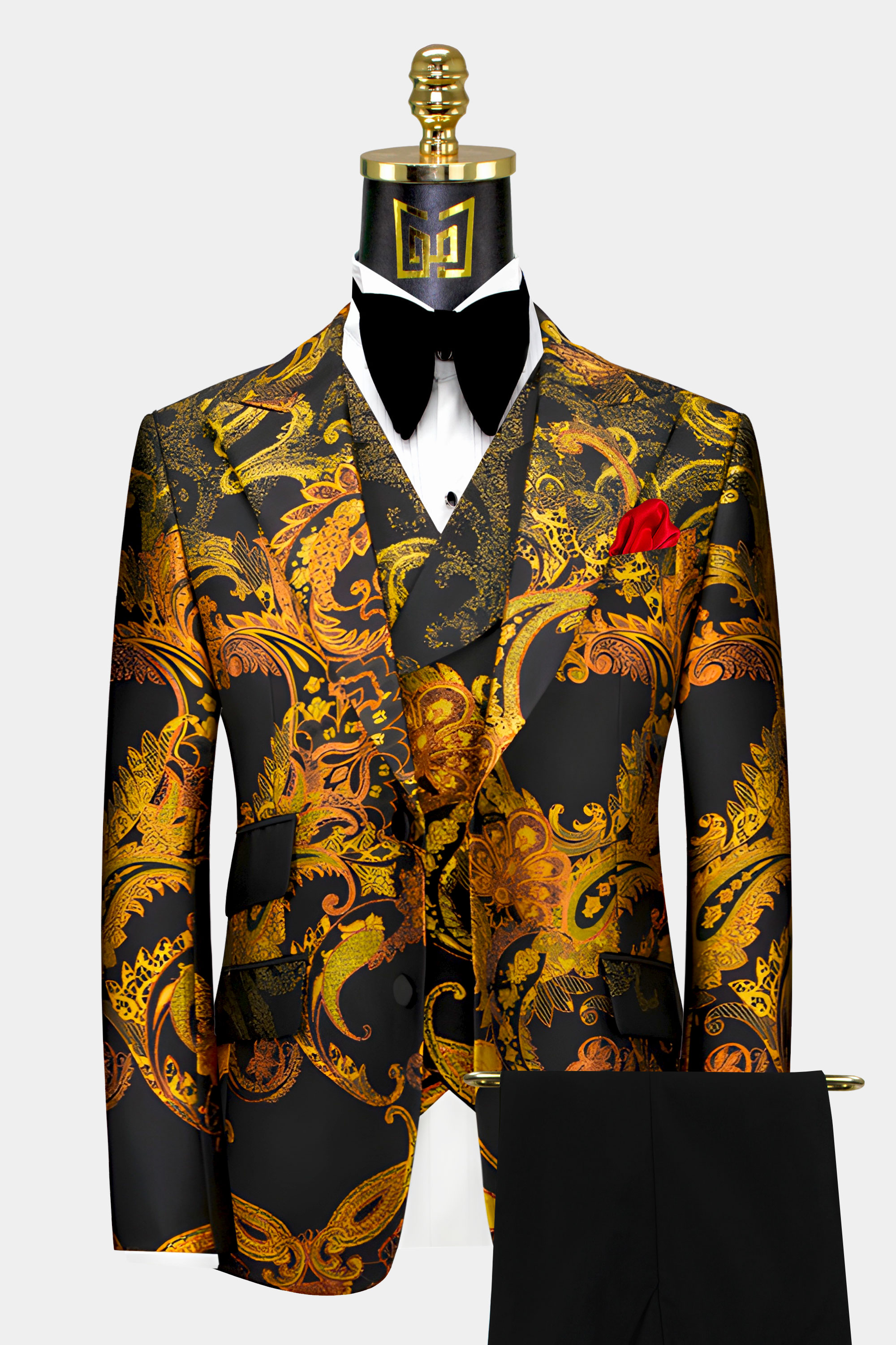 Yellow-Black-and-Orange-Suit-Groom-Wedding-Suit-For-Men-from-Gentlemansguru.com