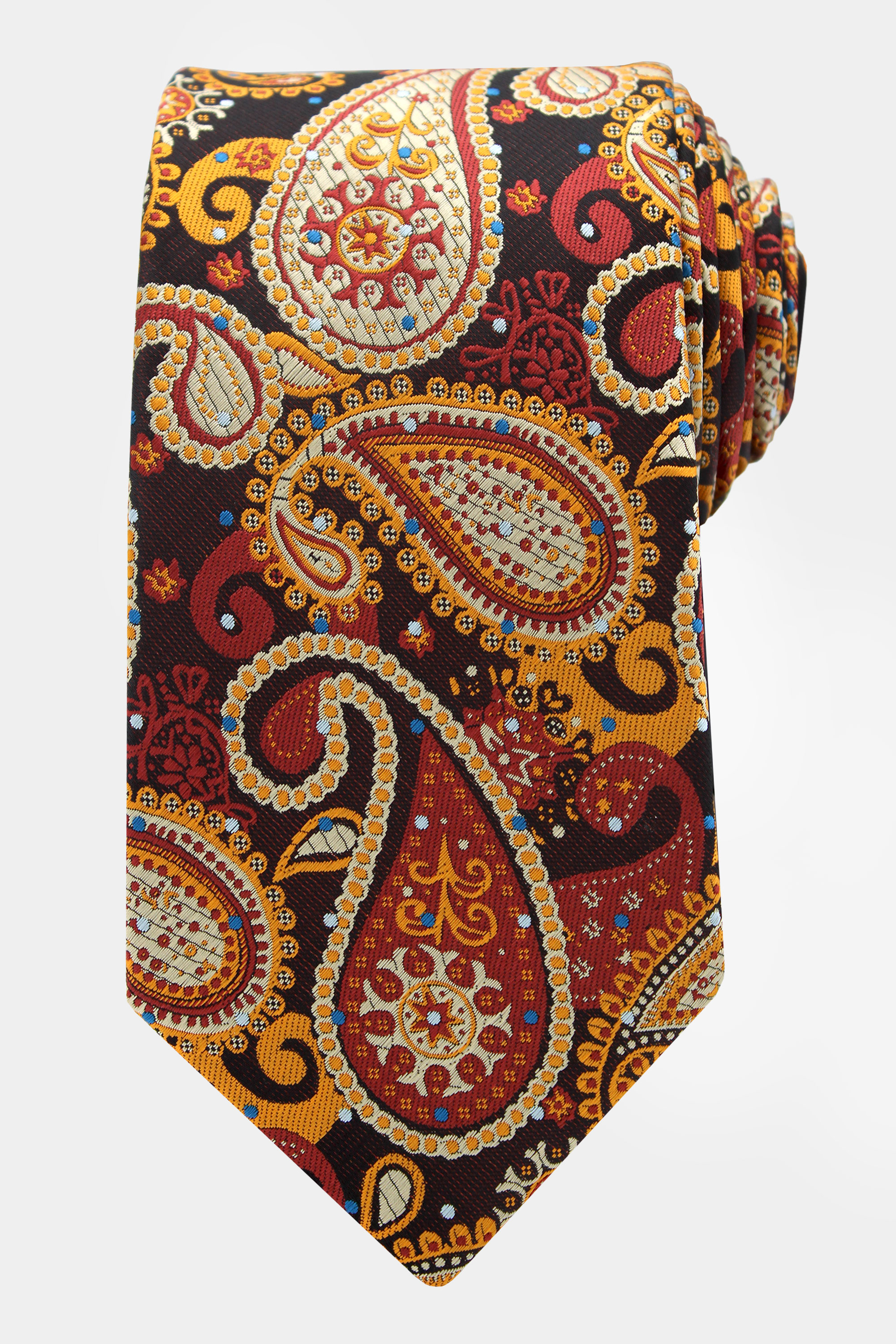 Burnt-Orange-Tie-Groom-Wedding-Necktie-from-Gentlemansguru.com