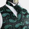 Green-and-Black-Paisley-Vest-For-Men-Groom-Wedding-Waistcoat-from-Gentlemansguru.com